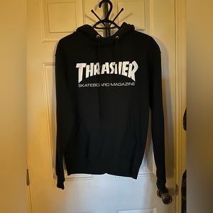 LIKE NEW Black trasher hoodie
